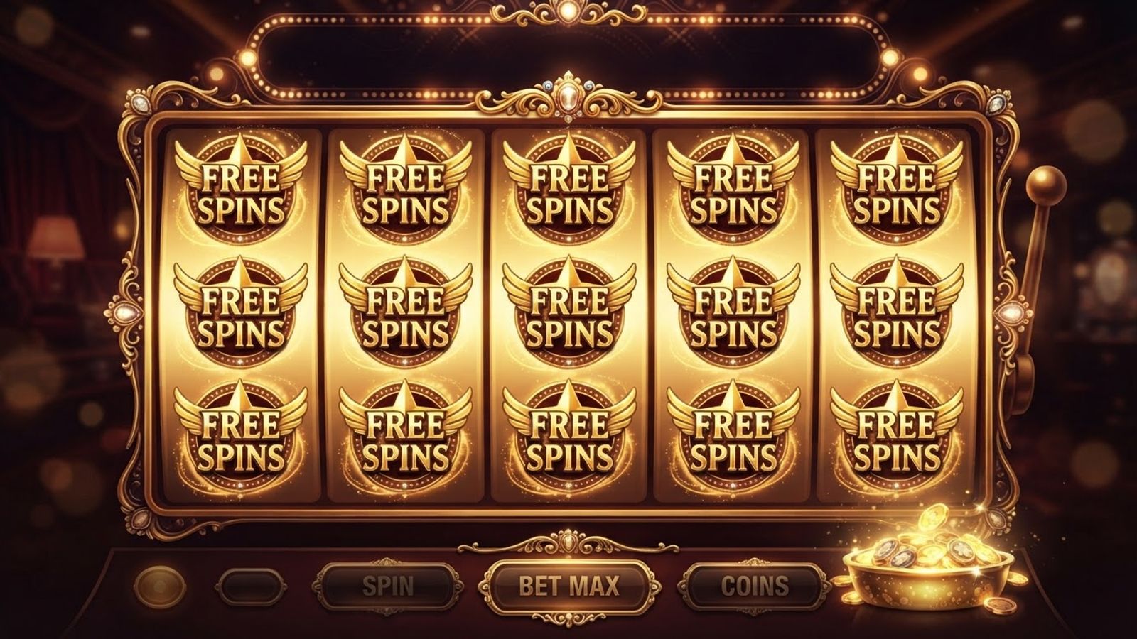 Gratis spins bij geselecteerde gokkasten visualisatie